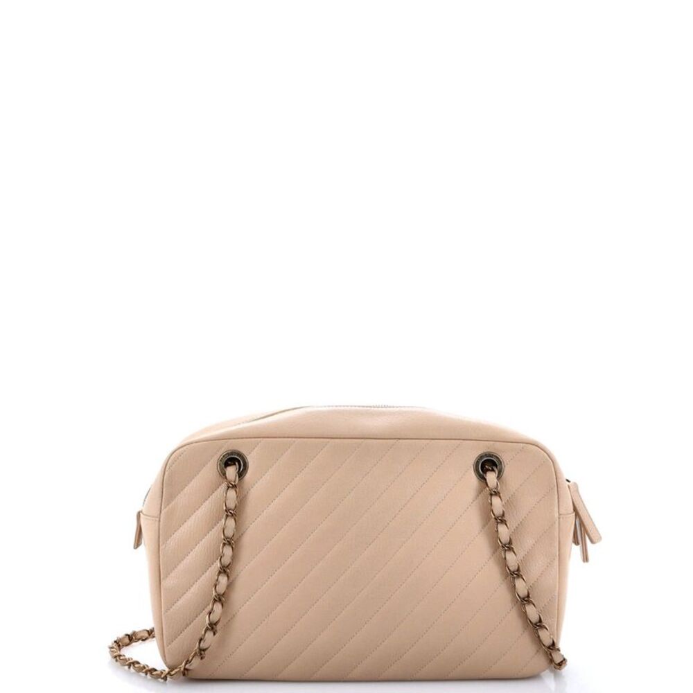 Chanel Camera Bag Diagonal Quilted Goatskin Small Neutral - Picture 3 of 7